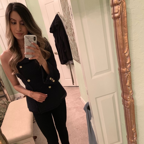 Misha Collection one shoulder blazer - RARE - Picture 2 of 2